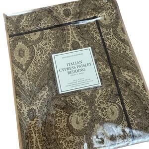 SINGLE NEW Restoration Hardware Italian Cypress Paisley Standard Pillow Sham